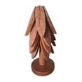thumbnail image 2 of Posavasos de madera con forma de , salvamanteles de madera con soporte, juego de manteles plegables para mesa, agarraderas para ollas calientes, Juego de 4 piezas, 2 of 9