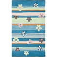 thumbnail image 2 of SAFAVIEH Kids Clement Star Floral Area Rug, Blue/Multi, 3' x 5', 2 of 7