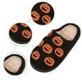 thumbnail image 6 of Fuzzy Slippers For Women Couples Winter Halloween Pumpkin Pattern Cotton Slippers Men Comfortable Home Warm Slippers Warm Cozy Winter House Slippers Bedroom Indoor House Shoes, 6 of 7