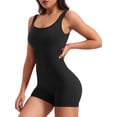 thumbnail image 1 of SUNSIOM Women's Summer Short Fitted Jumpsuit Solid Color Sleeveless Backless Workout Playsuit, 1 of 6