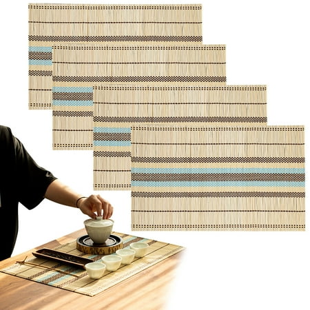 

amousa 4-piece Two-sided Square Household Thermal Insulation Mat 18.11X11.81IN