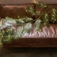 thumbnail image 4 of Lighted Palm Garland Timer 6FT 120 LED Fairy Lights Battery Operated or USB Plug in, Artificial Greenery Vine with Lights for Summer Christmas Table Fireplace Mantle Decor, 4 of 6