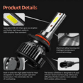 thumbnail image 4 of 6500K Front LED Headlight High/Low Beam 9005 Bulbs For Kia Optima 2016 2017-2019, 4 of 11