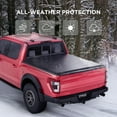 thumbnail image 3 of Soft Roll-up Truck Bed Tonneau Cover Compatible with 2016-2023 Toyota Tacoma, 5'(60") Bed with OE Track System, 3 of 8