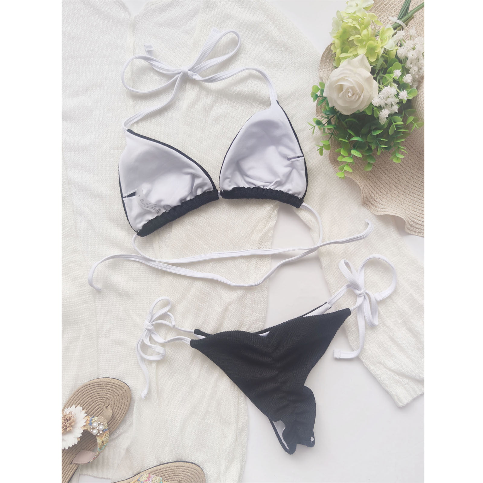 Buy Fascigirl Women's Swimsuit Fashion Sexy Padded Push up Bathing Suits  2-Piece Bikini Set (White_Medium) at