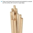 thumbnail image 3 of Uxcell 3/16 x 6 Inch Dowel Rods Wood Sticks Unfinished Wooden Dowel Rods Round Dowels Sticks 25 Pcs, 3 of 6