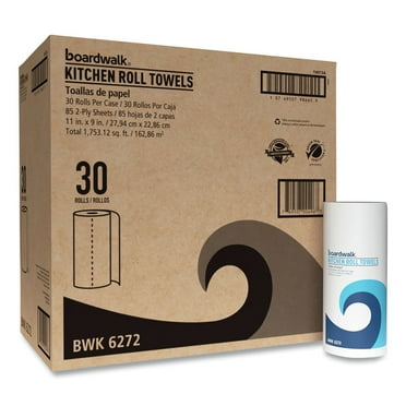 Boardwalk Kitchen Roll Towel, 2-Ply, 11 x 9, White, 85 Sheets/Roll, 30 Rolls/Carton -BWK6272