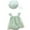 Green, variant on Newborn Onesies Girl Baby Newborn Girls Summer Flutter Sleeve Floral Romper Dress with Sun Hat 2 Piece Outfit Newborn Onesie Green 3 Months-6 Months