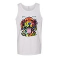 thumbnail image 2 of Wild Bobby Dean Russo Golden Retriever Is Love Dog Is Love Dog Lover Men Graphic Tank Top, White, 3X-Large, 2 of 5