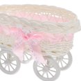 thumbnail image 2 of Mini Woven Baskets With Handle Faux Rattan Candy Storage Holder Trolley Basket, 2 of 8