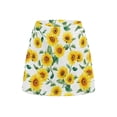 thumbnail image 5 of Garronmavis Women's Tennis Skort High Waisted Mini Skirt Skort Inner Shorts Running Tennis Golf Workout Sports Womens Floral Golf Mini Skirt, Sunflowers, Size XS, 5 of 7