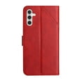 thumbnail image 3 of SaniMore for Samsung Galaxy A14 5G Wallet Case with Wrist Strap Magnetic Clasp, Card Slots PU Leather Skin Shockproof TPU Inner Anti-drop Flip Stand Business Shell Wear-resistant - Red, 3 of 9