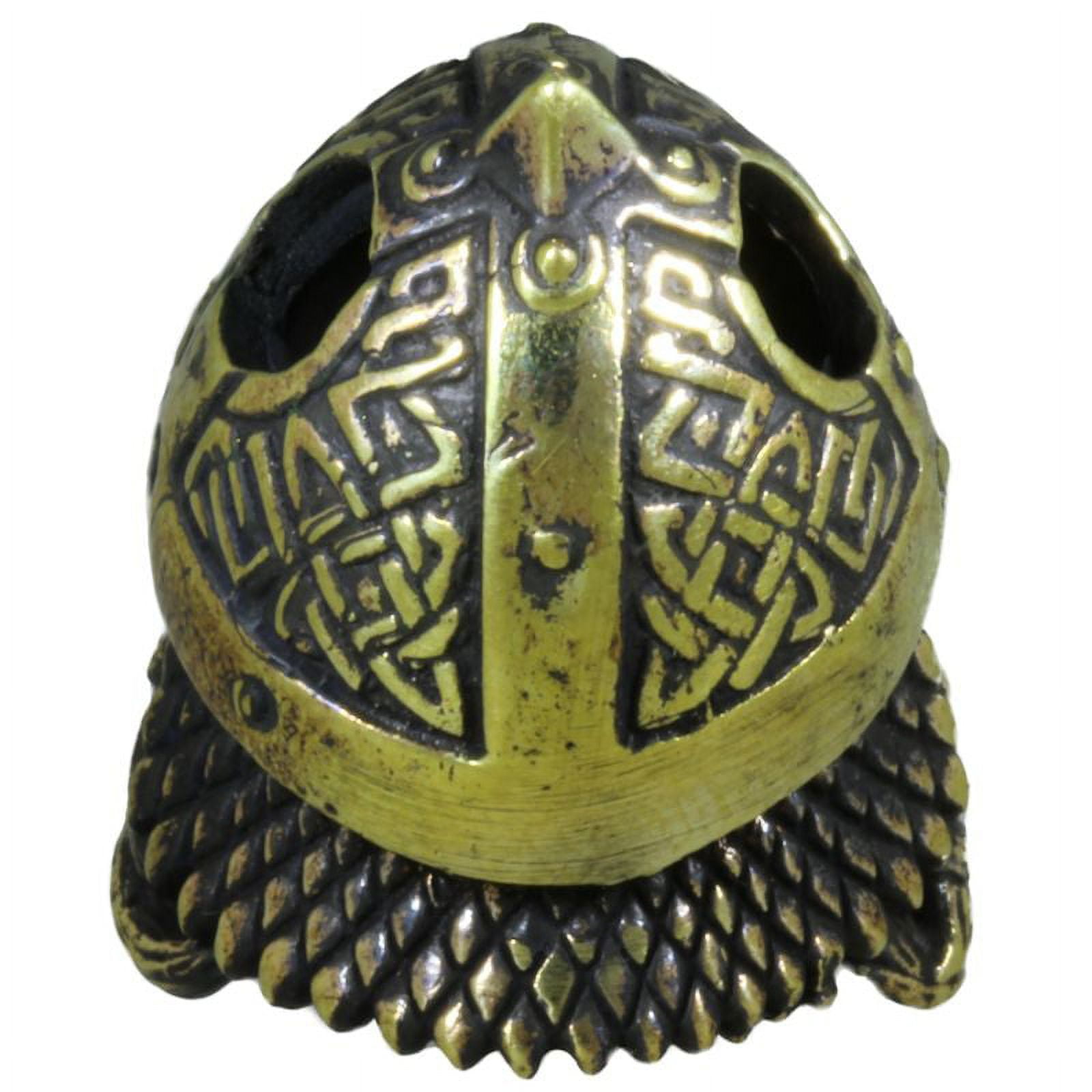 Clan Warrior Viking Paracord / Lanyard Bead in Brass for Jig Pro Shop by Alloy Army of Eurasia