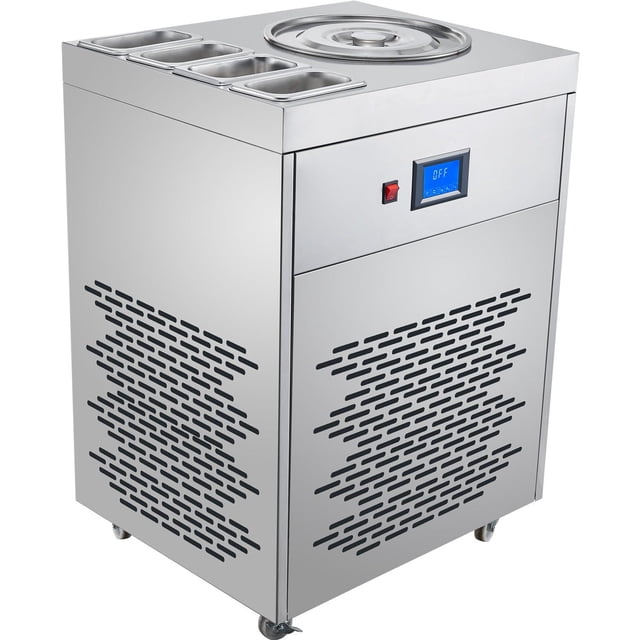 Máquina de Helado Comercial GUTSTARK 900W Textura Dura Cremosa Yogurt Deposito 20L -30°C Recipientes