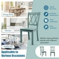 thumbnail image 5 of Gymax Set of 4 Wooden Dining Side Chair Armless Chair Home Kitchen Mint Green, 5 of 10