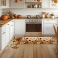 thumbnail image 3 of Sm:)e Pumpkin Scarecrow Sunflower Linen Fall Kitchen Rugs and Mats, 17x29Inch and 17x47 Inch, Non Slip Mat for Porch Patio Hallway, 3 of 6