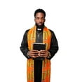 thumbnail image 5 of Kente African Print Church Clergy Pastor Choir Stole / Sash with Fringes, 5 of 7