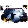 thumbnail image 2 of Pegatinas de pared de miedo 3D de Halloween,Mural artístico extraíble,calcomanías de fiesta,decoración, 2 of 4