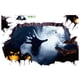 thumbnail image 2 of Clearance!Pegatinas de pared de miedo 3D de Halloween, Mural artístico extraíble, calcomanías de fiesta, decoración, 2 of 4