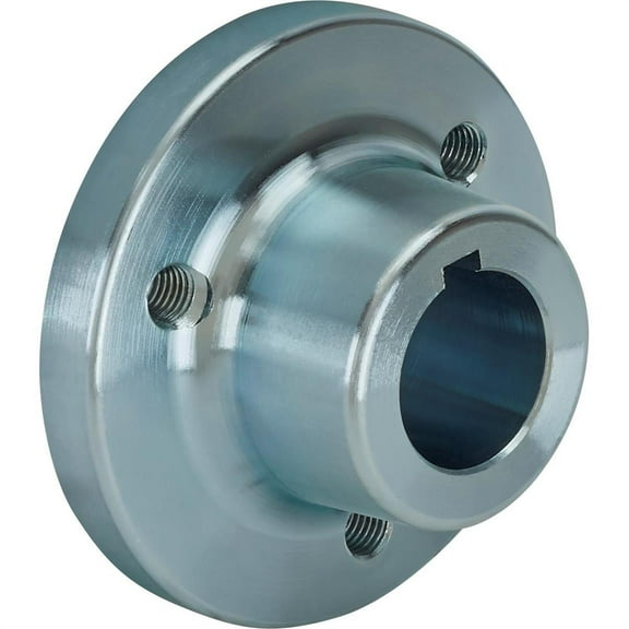 Speedway Motors Steering Wheel Adapter Hub Converts Stock Column to Modern 3-Bolt Pattern Steel Construction 4 Degree Taper Zinc Plated Finish, Compatible with 1928-1948 Fords