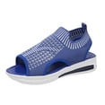 thumbnail image 2 of Verano señoras mujeres zapatos de suela gruesa boca de pescado sandalias de tela de red informales Wmkox8yii nm5693, 2 of 9