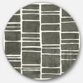 thumbnail image 1 of Designart 'Minimalist Graphics IV' Geometric Metal Circle Wall Art, 1 of 3