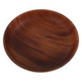 thumbnail image 2 of Cuenco de madera para servir ensalada de frutas, cuenco de madera para mezclar postres, bandeja, recipiente para comida y aperitivos para encimera de cocina, 2 of 8