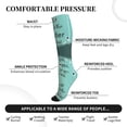 thumbnail image 3 of Lsque Not All Those Who Wander Are Lost1 Pattern Sport Compression Socks for Men & Women 15-20 mmHg Knee High Nurse Pregnant Running Medical and Travel Athletic, 3 of 6