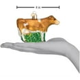 thumbnail image 2 of Old World Christmas Brown Dairy Cow Glass Blown Ornament for Christmas Tree, 2 of 3