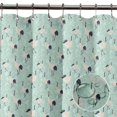thumbnail image 2 of S4Sassy Green Monstera Leaves & Stork Bird Water Repellent Bath Shower Curtain With Roller Rings Hook-60 x 70 Inch, 2 of 6