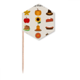 thumbnail image 1 of Happy Thanksgiving Day Food Pattern Toothpick Flags Cupcake Picks Party Celebration, 1 of 3