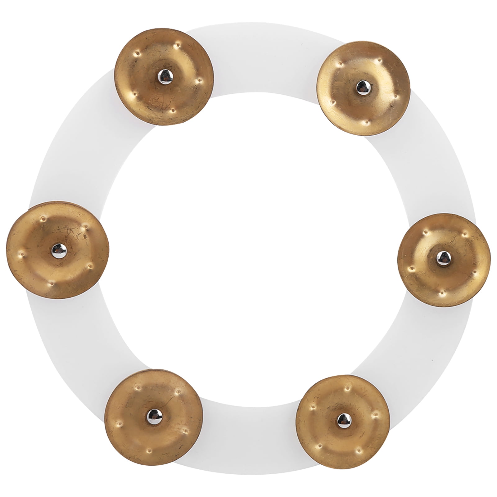 Ecoyyzn Drum Hi Hat Tambourine Stainless Steel Drum Cymbals Hi Hat