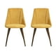Homy Casa Upholstered Dining Side Chairs Set of 2 with Backrest & Metal Legs, Mid Century Modern - image 3 of 6