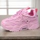 thumbnail image 1 of Zapatillas de deporte gruesas para mujer, zapatillas de deporte de suela gruesa, transpirables con cordones para entrenamiento físico, 1 of 9