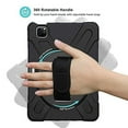 thumbnail image 5 of ProCase Rugged Heavy Duty Case with Hand Strap Shoulder Strap for iPad Pro 12.9" 6th 5th 4th 3rd Generation –Black, 5 of 8