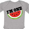 thumbnail image 4 of Inktastic I'm One 1st Birthday Watermelon Boys or Girls Long Sleeve Baby Bodysuit, 4 of 5