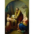 thumbnail image 2 of Rafael Flores 18x24 Gold Ornate Framed and Double Matted Museum Art Print Titled - The Holy Family (1857), 2 of 4