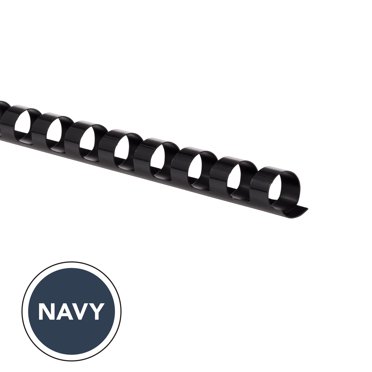 GBC CombBind Binding Spines, 3/8", Navy, 100 Pack