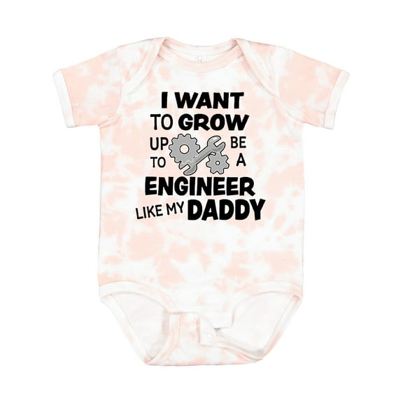 Inktastic I Want to Grow Up to Be a Engineer Like My Daddy Boys or Girls Baby Bodysuit