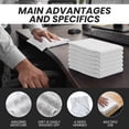 thumbnail image 5 of SupremePlus Premium Huck Towels 15" x 30" Window Commercial Lint-Free Multipurpose 100% Cotton Household Cleaning Cloths & Wipes, White, 100 Count, 5 of 9
