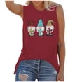 thumbnail image 2 of Daisyyozoid Chemise de Pâques Joyeuses pour Femmes Mode Décontractée Sans Manches Imprimée Chandails en Molleton Dames Gilet, 2 of 5