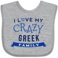 thumbnail image 3 of Inktastic Greek Family Funny Boys or Girls Baby Bib, 3 of 4