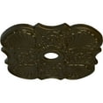 thumbnail image 3 of 29"OD x 3 5/8"ID x 1 3/8"P Flower Ceiling Medallion (Fits Canopies up to 6 1/4"), Hand-Painted Green Gold, 3 of 6