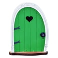 thumbnail image 2 of Fairy Garden Door Accessories for Trees Miniature Fairy Doors Wall Wooden Door Ornaments Art Sculpture Decoration DIY Fairies Door Indoor/Outdoor Mystical Door for Tree Trunk, 2 of 2