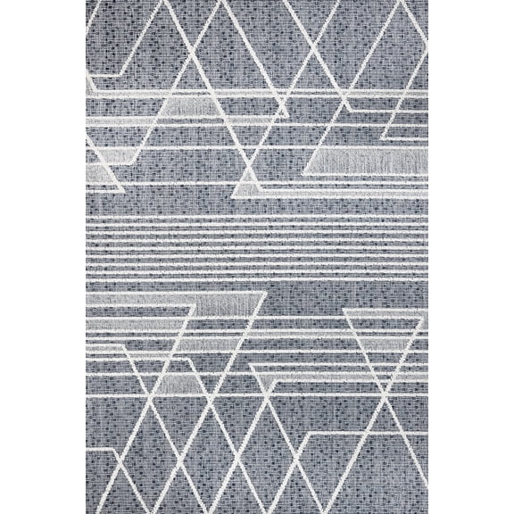 Blue Geometric Area Rugs for Living Room Washable Rugs Boho Moroccan Area Rug Soft Neutral Geometric Bohemian Carpet Distressed Indoor Rug for Bedroom Dining Room Office Foldable Nonslip Rug