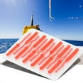thumbnail image 4 of 12PCS 55mm Thread Double needle Tail Five Colors Fishing Lure Set (Orange with Stars), 4 of 9