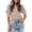 Khaki, variant on QHWAUAKFBN T Shirts For Women Trendy Puffy Sleeve Crewneck Loose Short Sleeved Shirt Tshirts Top