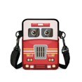 thumbnail image 2 of FUIALDOLG Crossbody Bag for Work, 2 Layer with Front Pocket Crossbody Purse for Girls Cartoon Fire Truck Print Design Crossbody Bags, 2 of 7