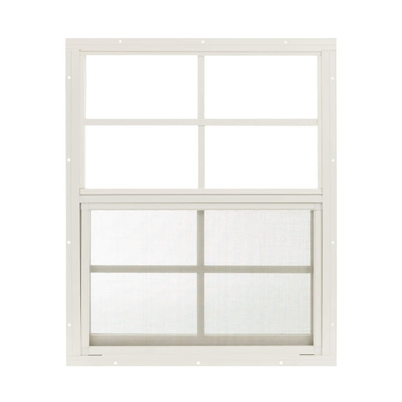 Shed Window 18" W x 23" H, Flush Mount White for Sheds, Playhouses, and Chicken Coops 1 PK (W1823W-BX1)