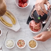 Yonanas Deluxe Healthy Soft-Serve Frozen Fruit Dessert Maker with Expanded Recipe Book, in Teal (IC0988TL22)